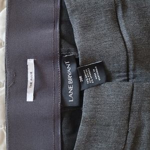 Dress pants (stretchy. Lane Bryant. 20R size. Dark grey, wide stretch waist band